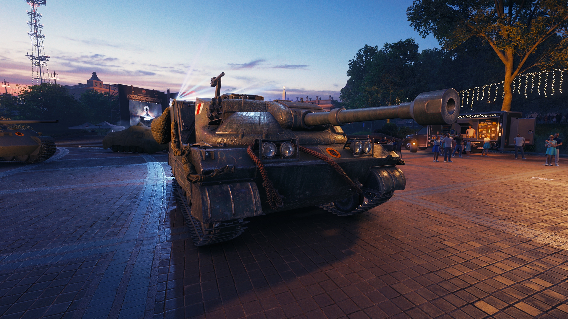 World of Tanks - Gamescom garage - day and night - MMOWG.net