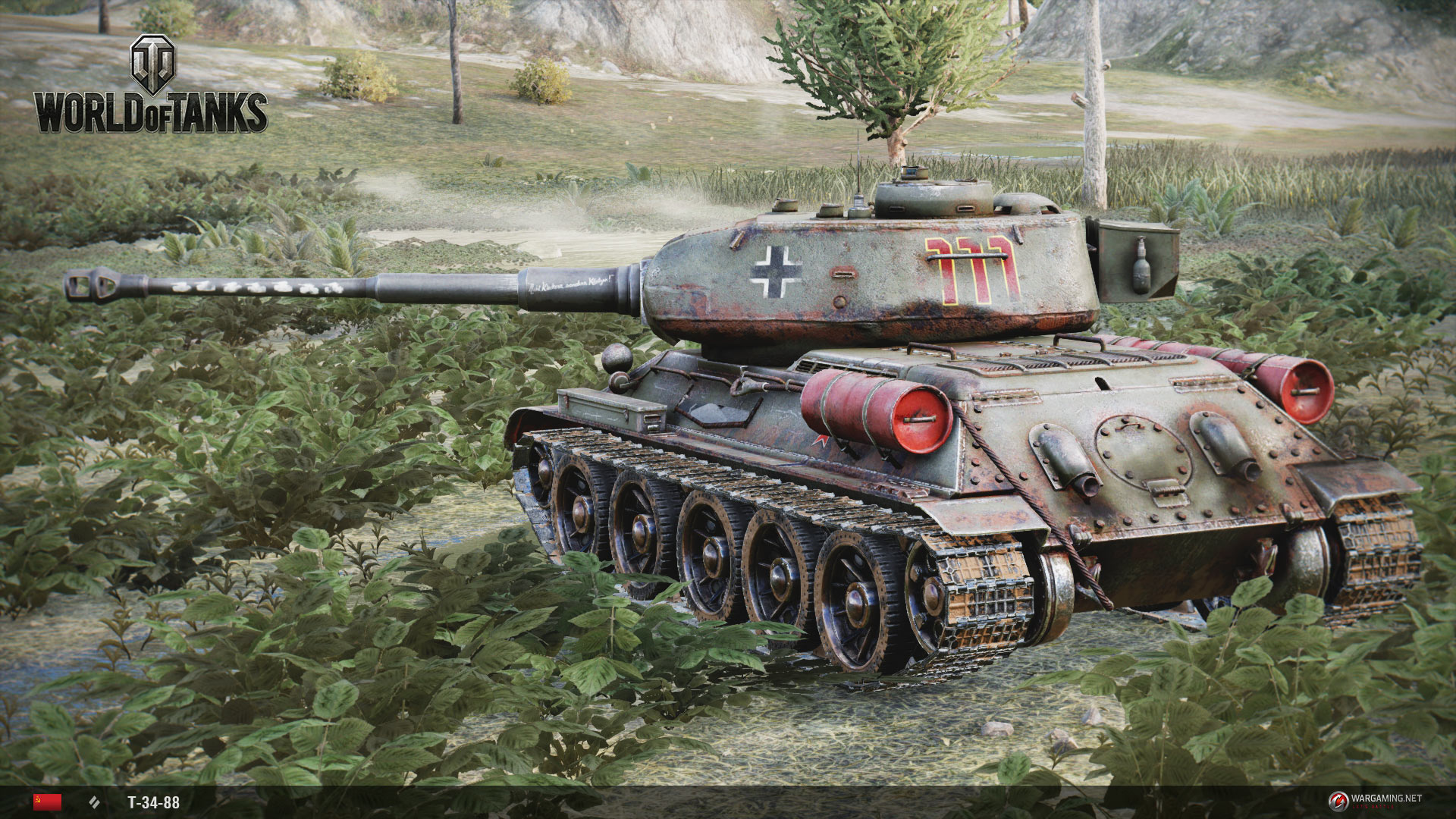 German beutepanzer T34 88mm L\56.