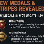 World of Tanks 1.29 - New Battle Pass - Medals and Stripes